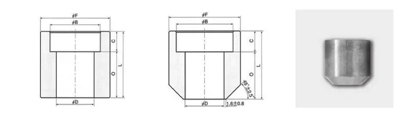 ハーフカップリング、およびボスの図面